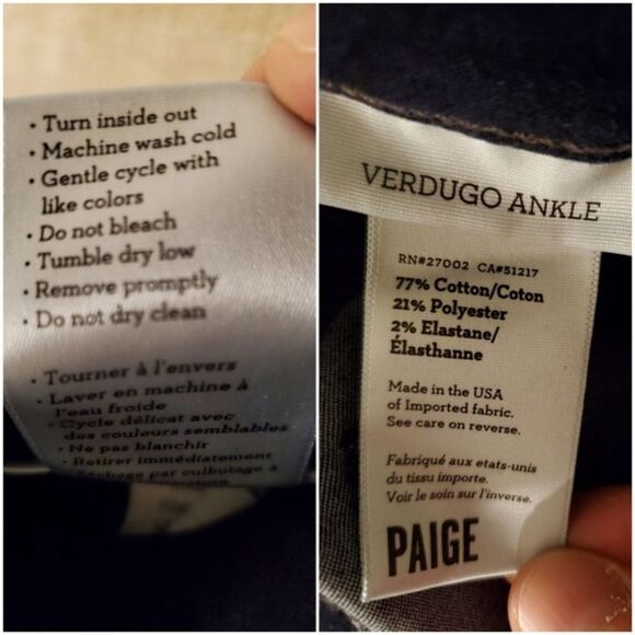PAIGE Verdugo Skinny Ankle Jeans sz 29 Pinnacle - Picture 8 of 8